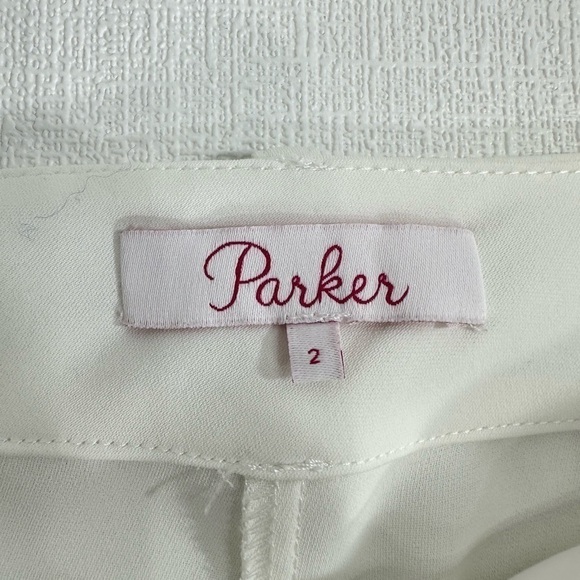 Parker Elliot belted jogger pants white size 2 - Picture 9 of 11